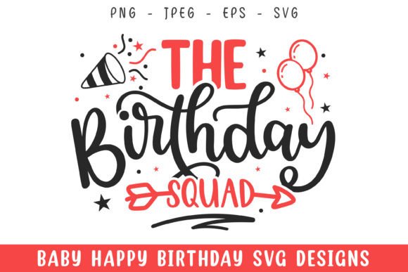 Birthday Squad Graphics for Local Crafts