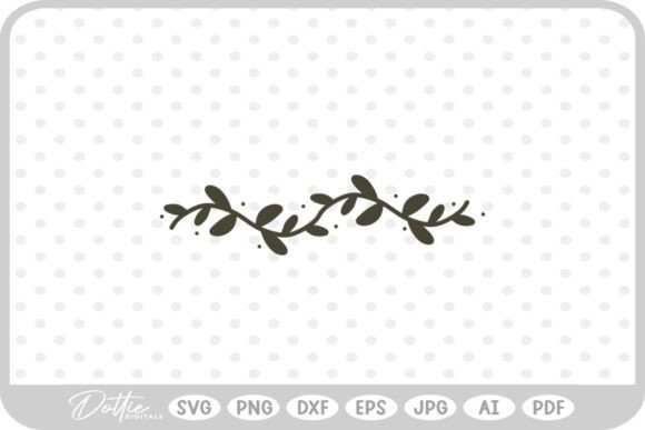Decorative Botanical Vine Graphics for Crafts