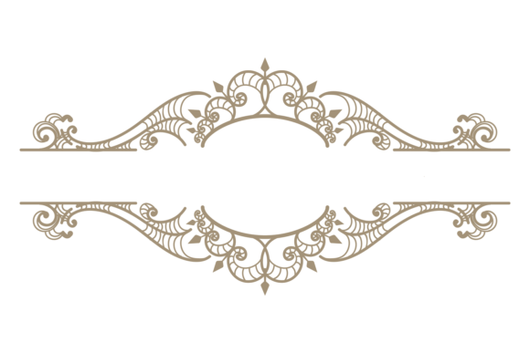 Decorative Flourish Emblem Border. Metal Review