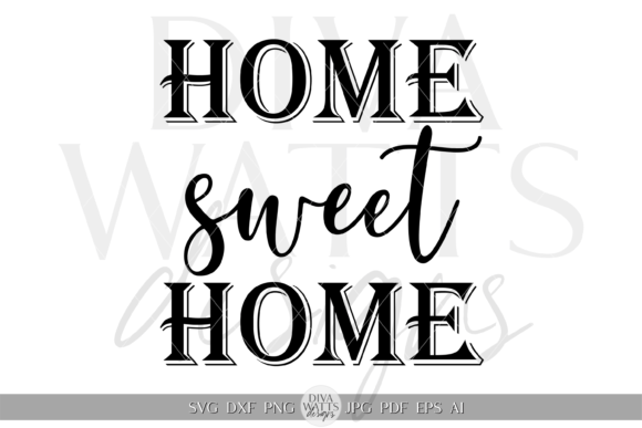 Decorative Home Sweet Home Graphic SVG Review