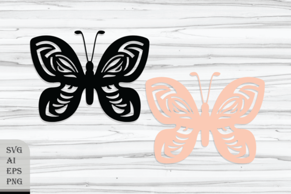 Decorative Magic Butterfly Graphics for Crafts