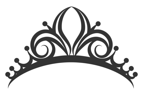 Decorative Tiara Drawing: Graphics for Crafts