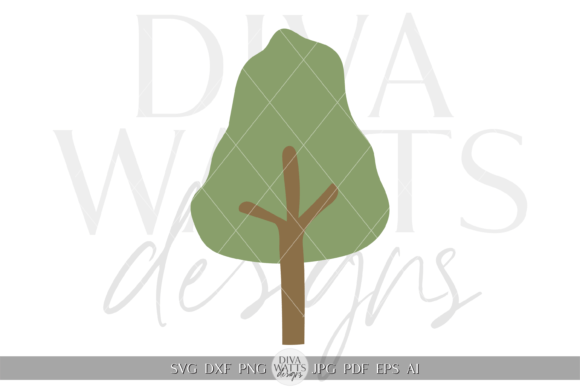 Decorative Tree Clipart SVG for Crafts