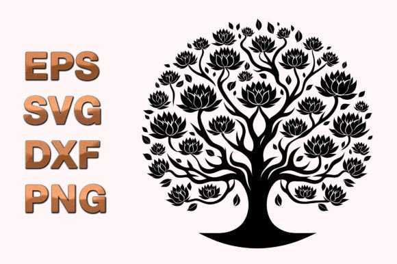 Decorative Tree Silhouette Vector SVG Graphics Review