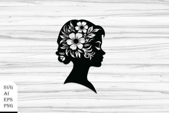 Decorative Woman Head Silhouette Review
