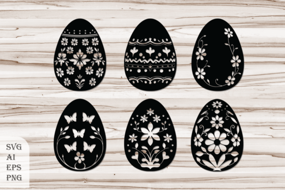 Easter Eggs Graphics for Crafts Branding