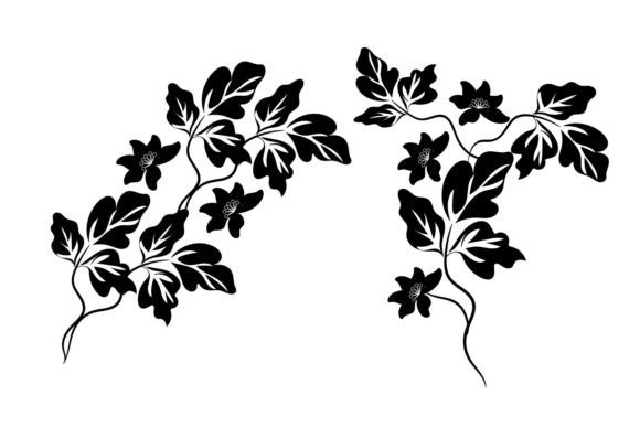 Elegant Floral Graphics for Crafts Branding