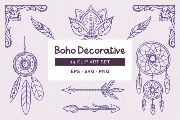 Ethnic Decorative Elements: Graphics & Patterns