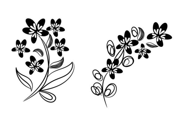 Floral Decorative Elements Collection: Graphics & Crafts