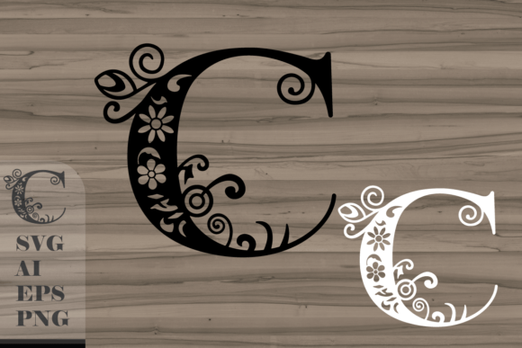 Floral Decorative Letter C: Graphics & Crafts Review