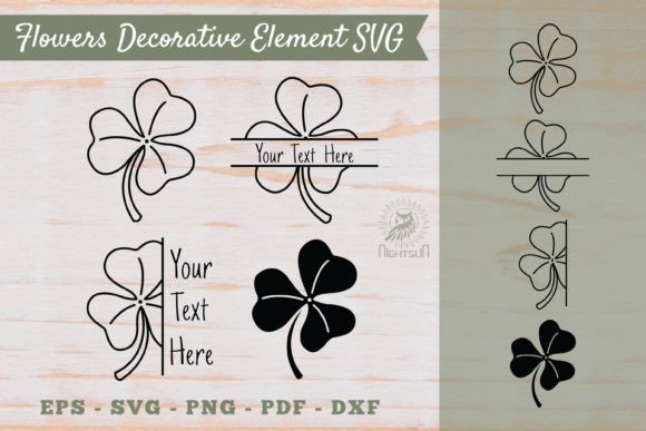 Flowers Decorative Element SVG 3: Graphics for Crafts
