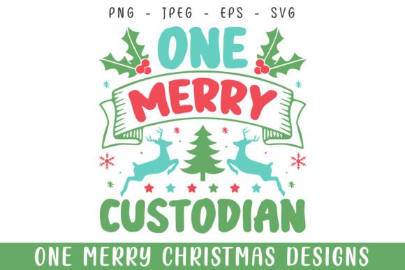 One Merry Custodian Christmas Graphics & Crafts Review