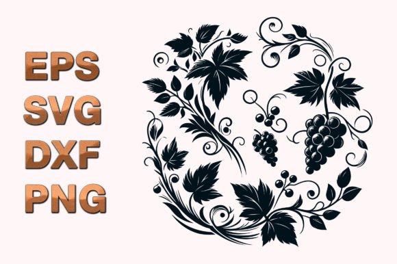 Vines Tree Botanical Pattern: Graphics & Templates